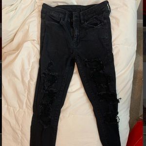 black american eagle jeans